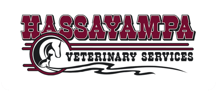 Hassayampa Veterinary Services Logo In White Flag
