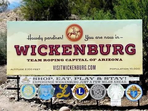 Wickenburg sign